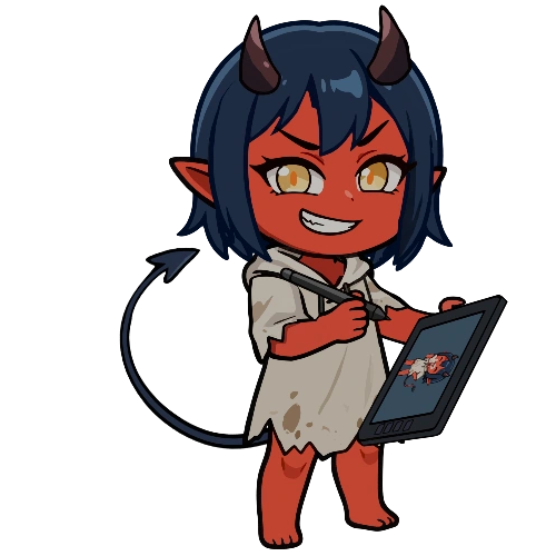 Character drawing an animation concept